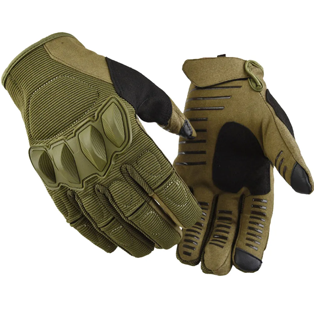 Full Finger Gloves Men's Outdoor Sports Biking Mountain Climbing Military Fans Non-Slip Wear-Resistant Protective Gloves