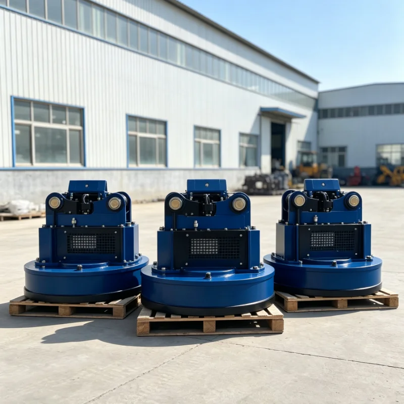 Customized Steel Scrap Picker Magnetic Separator Hydraulic Magnet For Waste Metal Sorting Construction Yard Recycling Machine