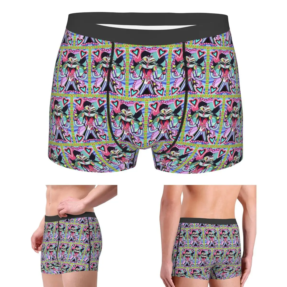

Boxer Underpants Shorts Fizzarolli Helluva Boss Panties Men's Soft Underwear for Homme Man Boyfriend Gifts