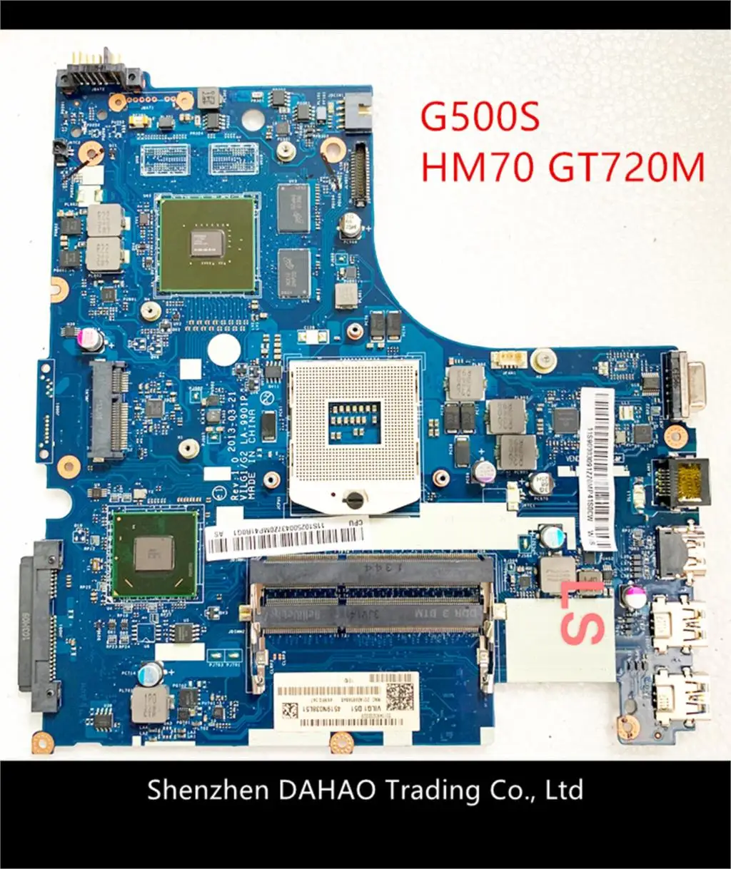 

90003085 VILG1/G2 LA-9901P Mainboard For Lenovo G500S Laptop motherboard with HM70 GT720M 1GB DDR3 100% Full Tested