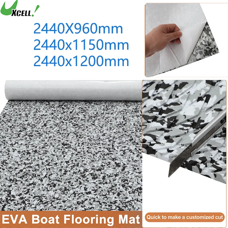 

Универсальный напольный коврик для лодок UXCELL 2440X960/1150/1200 мм, из ЭВА-пены, с возможностью самостоятельной нарезки, нескользящая противоскользящая накладка для палуб лодок