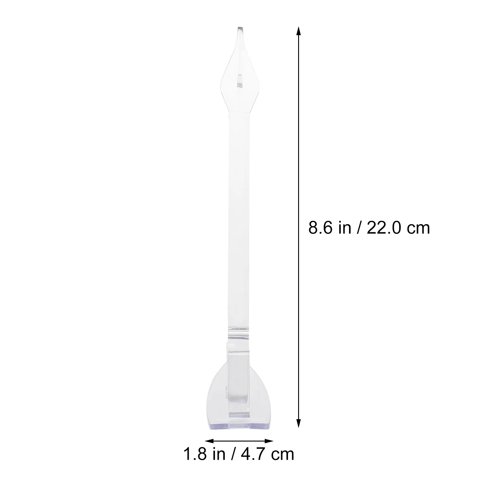 6Pcs Plastic Watch Display Racks Clear Stand for Watch Holder Long Style Showcase Display Stand Holder Ample Space Stable Base