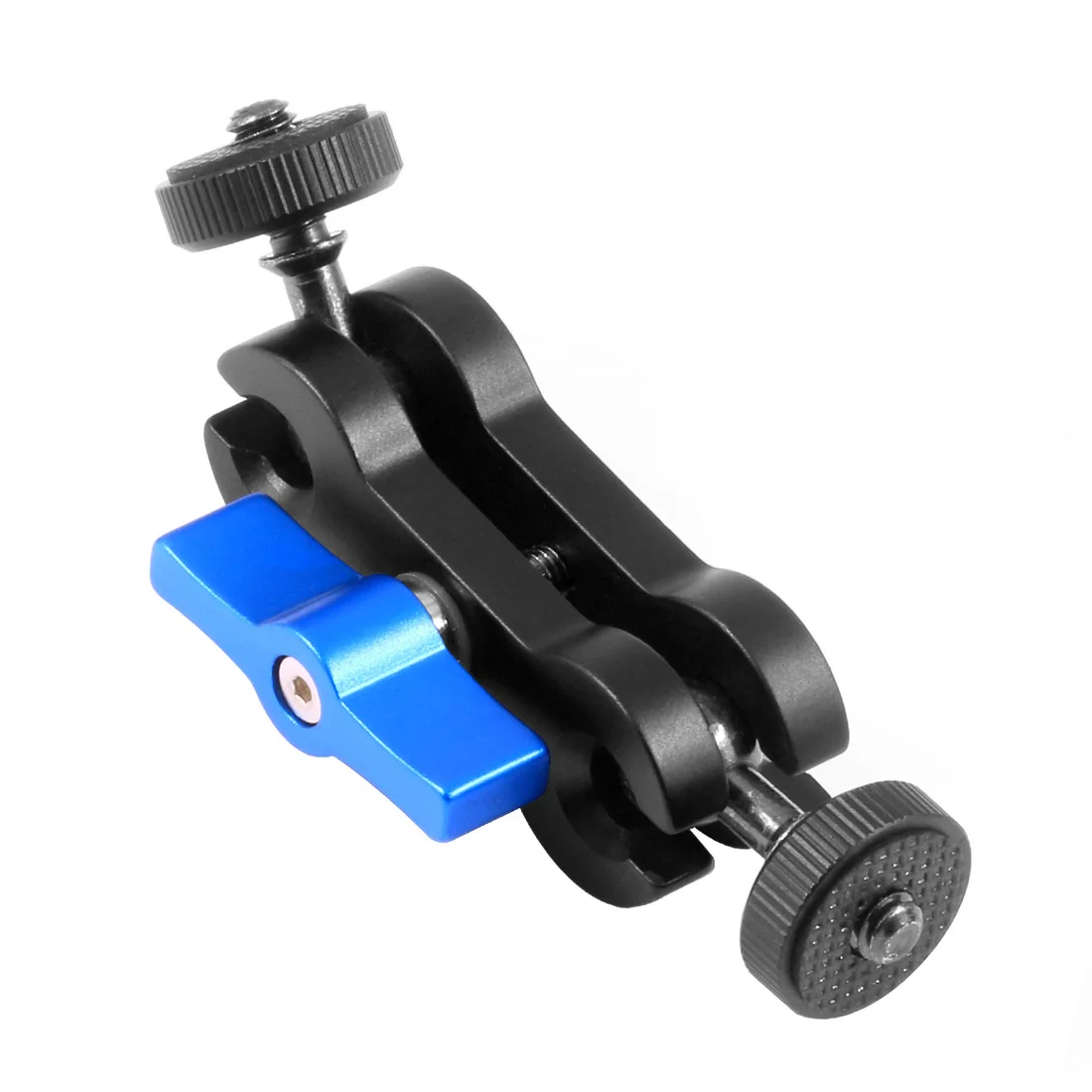 Mini Ballhead Mount Arm with 1/4 Screw for Gopro Hero for DJI OSMO 360 Monitor Mount DSLR Camera Tripod Dual Ball Head Adapter
