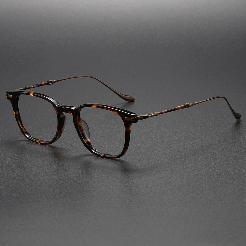 Matsuda Same Design M2052 Japanese Retro Style Handmade Glasses frame for Men Optical  eyeglasses Titanium and celluloid