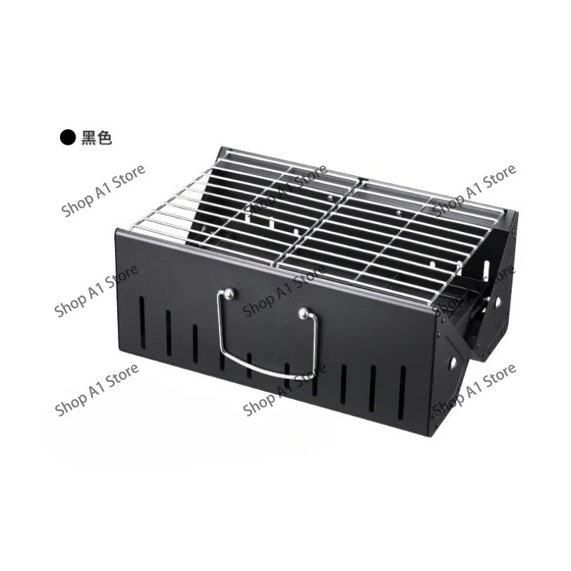 Portable Folding Charcoal Grill, Outdoor BBQ Stove for Home Patio, Barbecue Cooking for Camping Backyard
