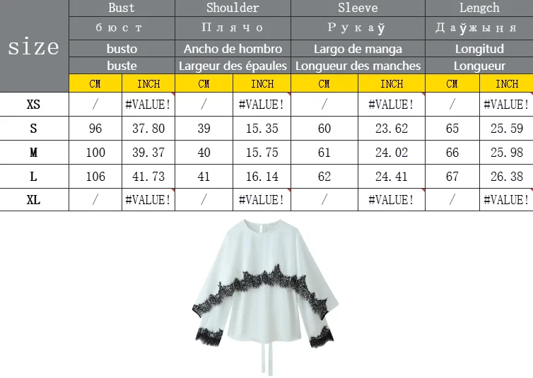 Elegante Damen-Bluse mit Spitzenbesatz und Kontrast-Schal-Design, Schicke Langarm-Bluse mit Taillenschnürung und Rundhalsausschnitt für Alltag und Dates – Detail 1