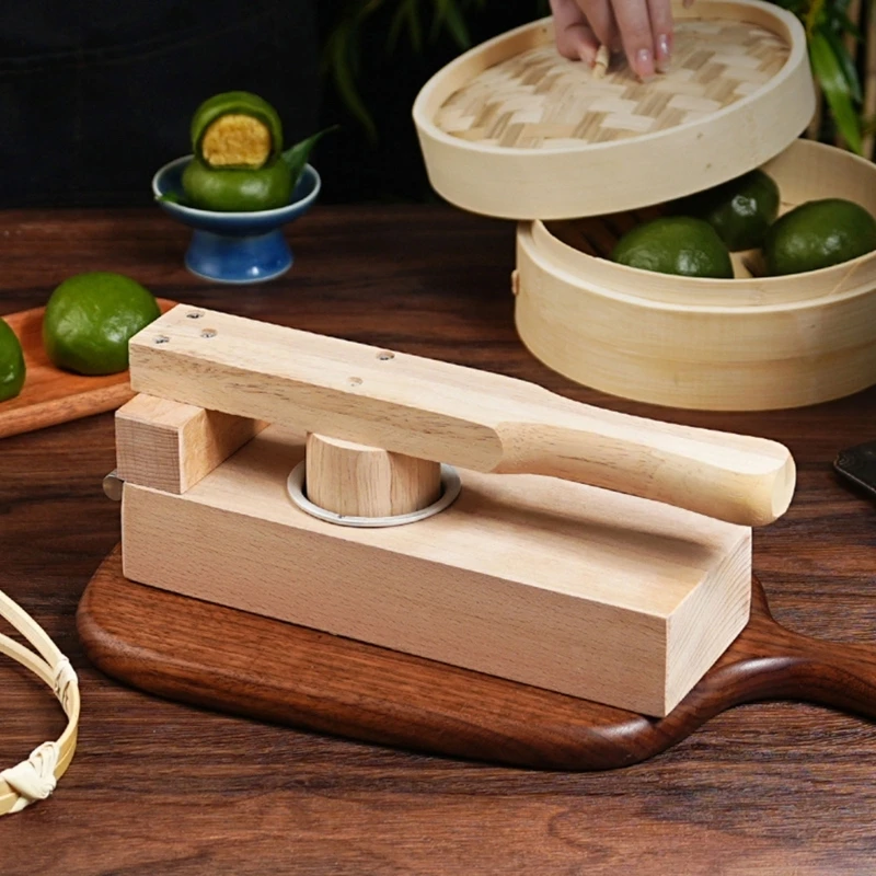 Practical Mochi Maker Convenient Kitchen Embosser Tool Practical Thick Dough Press for Traditional Snacks