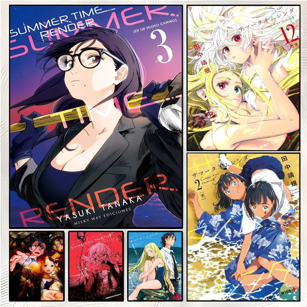 Time Travel Anime S-Summer Time Rendering Poster Superior Home Space  Indoor Decorative Art & Home Decor
