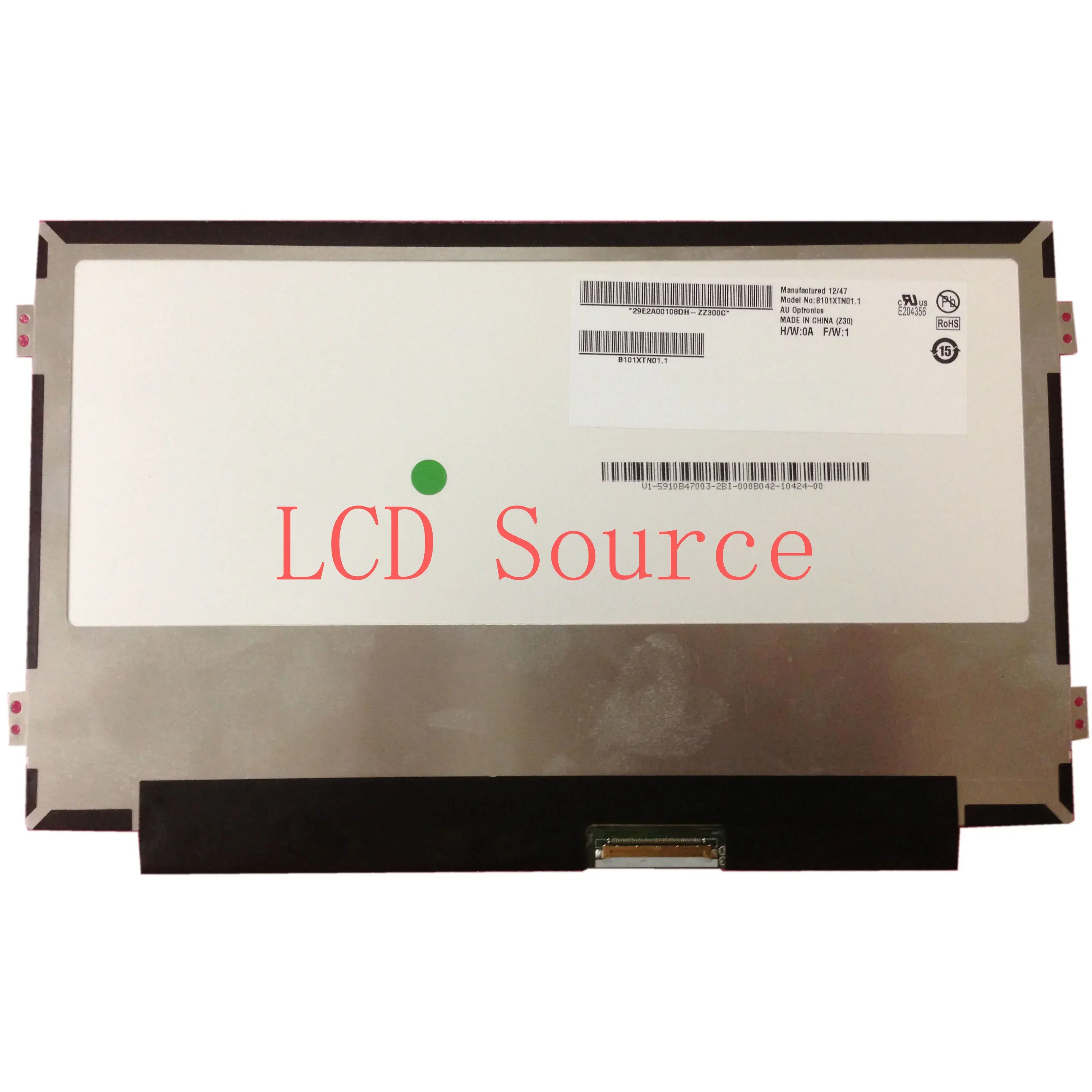 شاشة LCD LED نحيفة ، تناسب B101XTN01.0 ، HSD101PHW1 ، من WXGA ، لوحة "، 1366X768