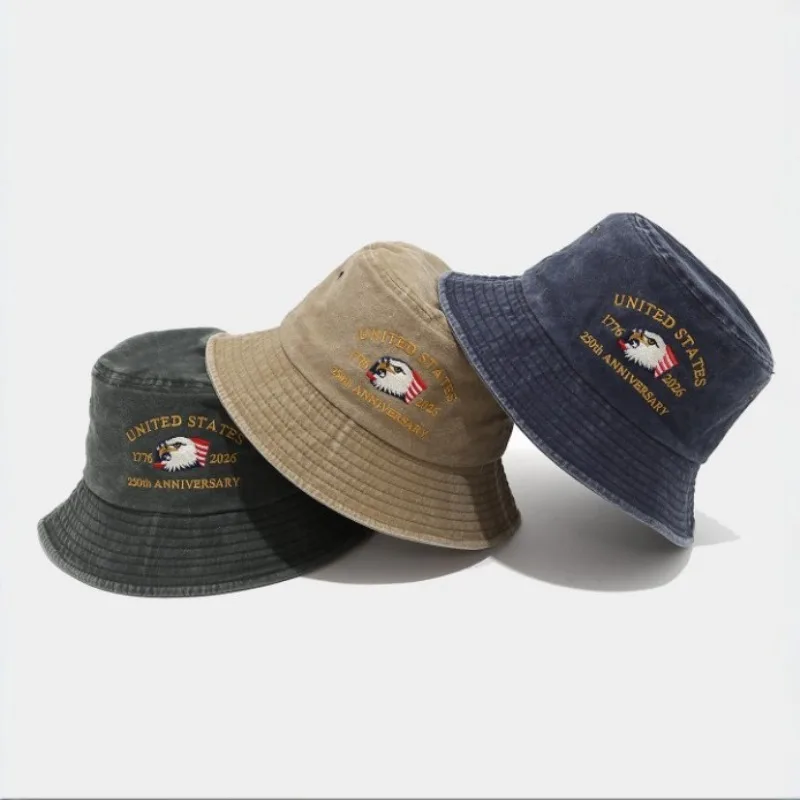 Hot Sale USA Navy SEAL 250th Anniversary Cap Washed Bucket Hat Unisex Outdoor Sports Fishing Hiking Hip Hop