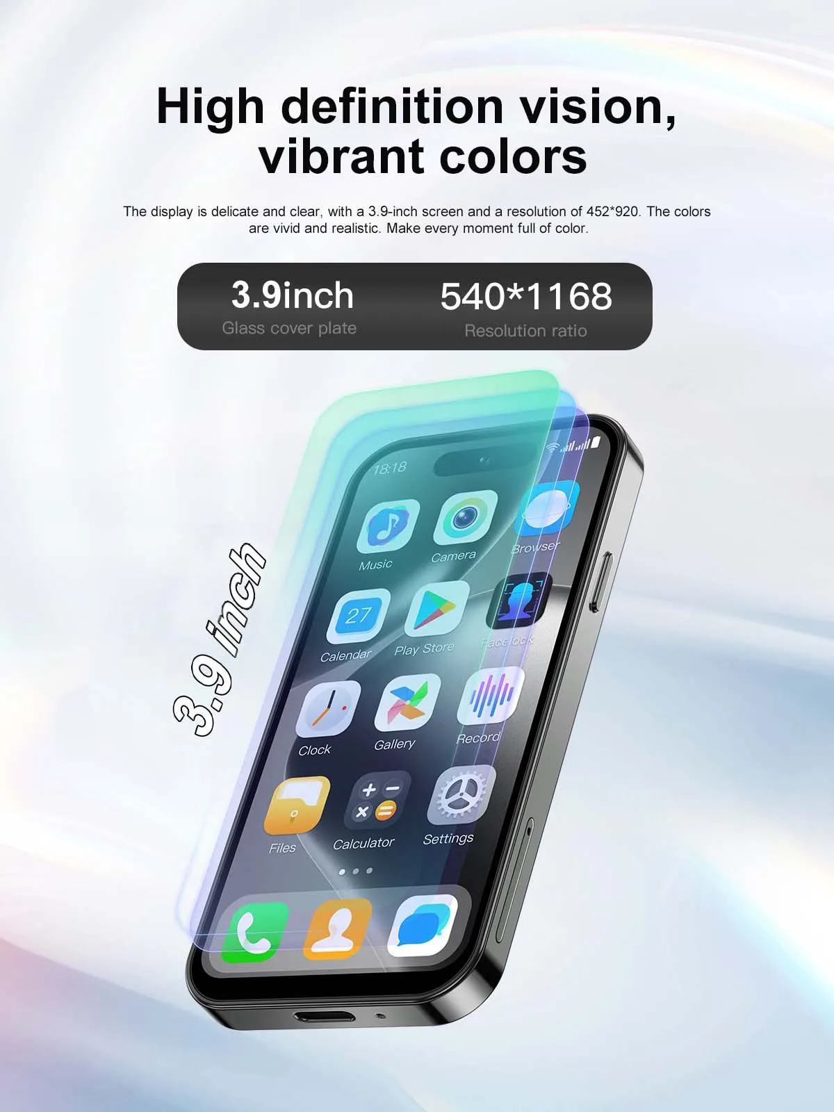 SERVO S16 Mini 4G LTE Cute Smartphone Android Dual SIM Face Unlock GPS WiFi Bluetooth Video Player 3.9 Inch Pocket Mobile Phone