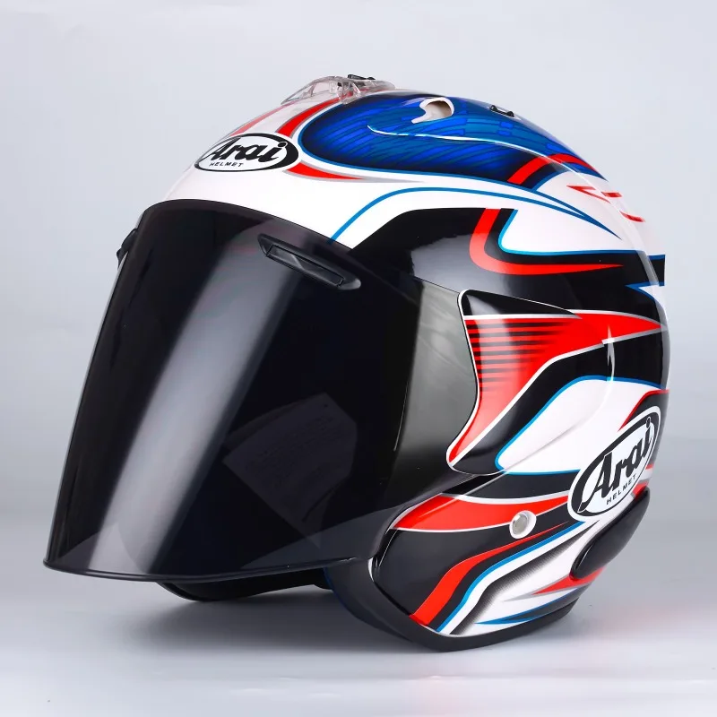 

SZ-Ram3 Pedrosa GP Blue Half Face Helmet Motorcycle Helmet Riding Motocross Racing Motorcycle Open Face 3/4 Jet Helmet