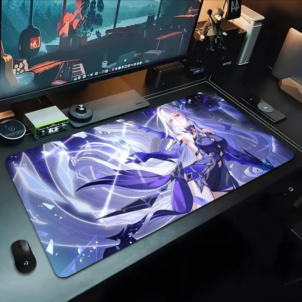 

skirk genshin Mouse Pad 500X1000 mm Large Gaming Mousepad Gamer XL Rubber Otaku Keyboard Pad Laptop Desk Mat