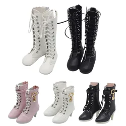 7.8CM 1/3 BJD Doll Fashion High Boots PU Leather Shoes High-heeled Shoes for 60cm SD Dolls Princess Shoes Baby Accessories Toys