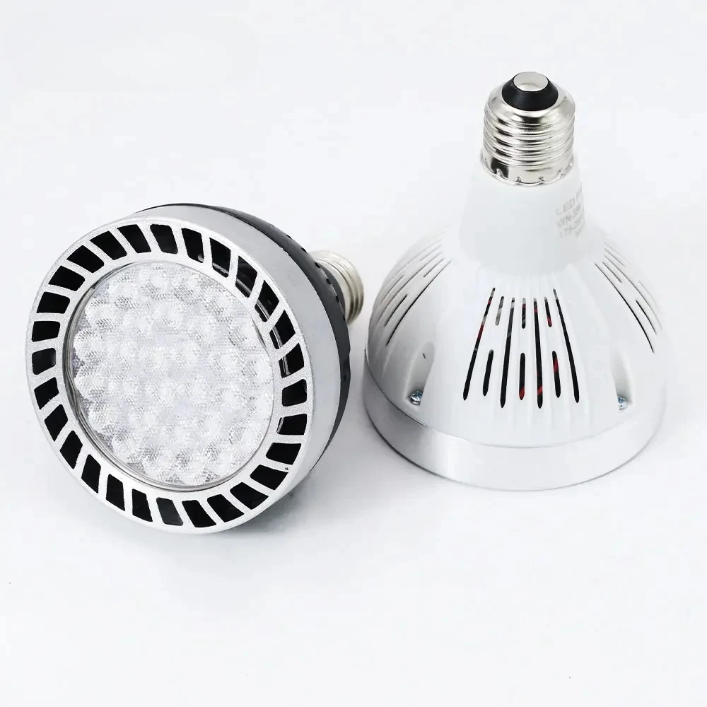 35W/45W White/Black Shell Led High Power Par30 Light Bulb E27 Super Bright Energy-saving Lamp Spotlight Lighting Daylight