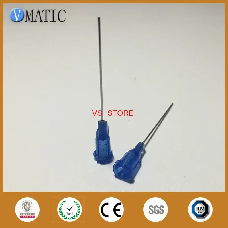 Free Shipping 100Pcs 1.5 Inch 22G Dispensing Robot Glue Needle Tip 1-1/2 Inch