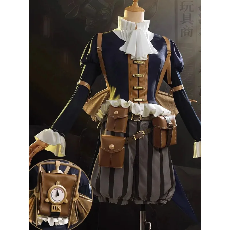 Juego Identity V Paper Wings Toy Merchant Cosplay Costume Identity V Cos Anne Rogers Paper Wings Costume And Wig Prop Halloween