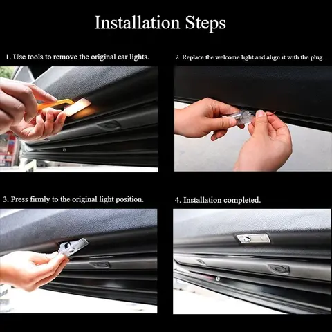 LED Car HD Door Welcome Lights for BMW 1 2 3 4 5 6 7 Z X Series Z4 G11 G30 X1 F48 X2 F39 X3 G01 X4 G02 X5 G05 X6 G06 8 best sales toyota crown door light - №5