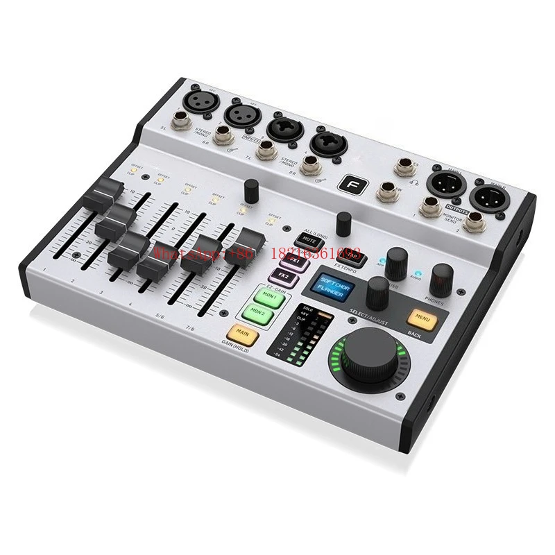 FLOW8 Digital Mixer Professional Sound Card Recording Bluetooth HPS3000 Headset