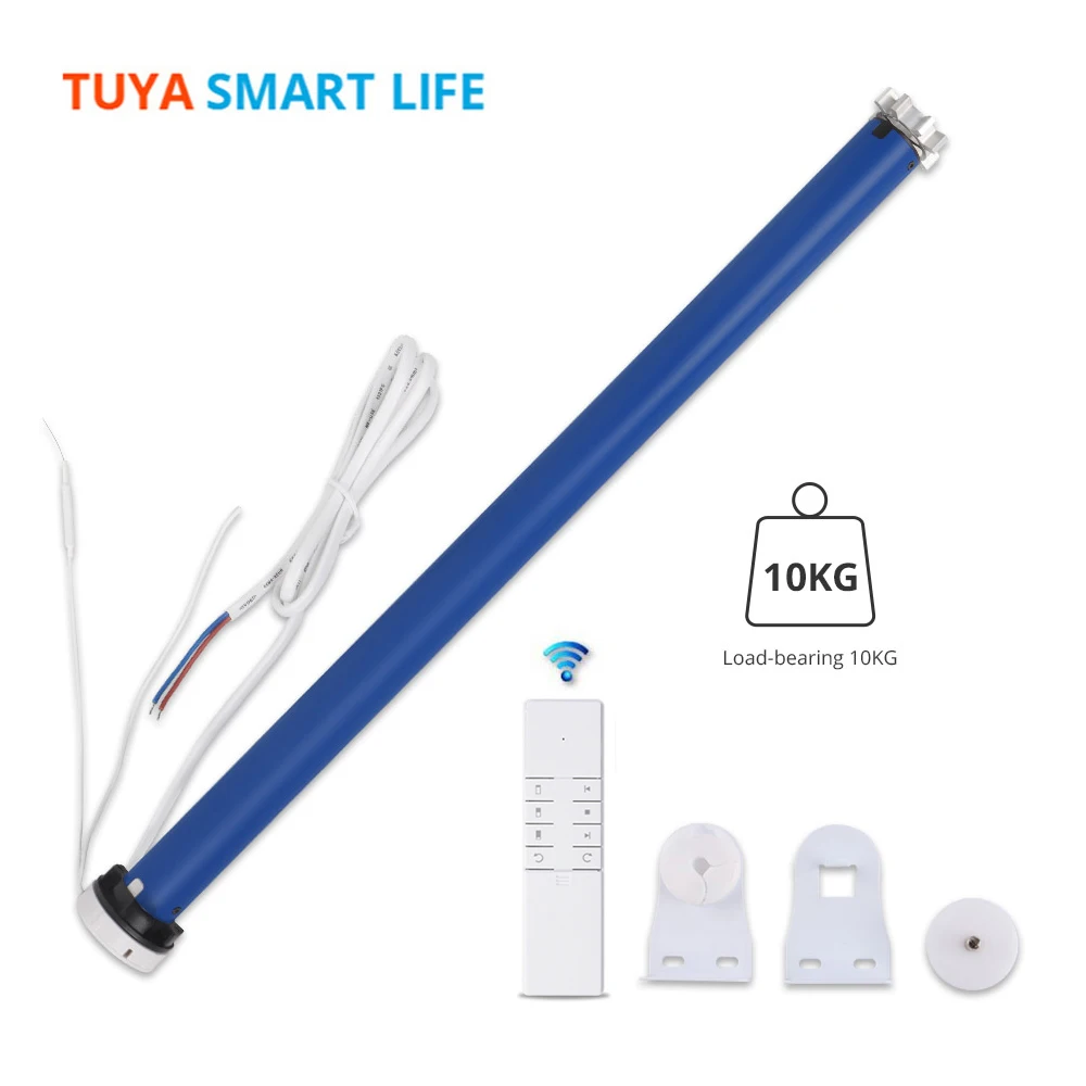 Tuya WiFi 2N Smart Roller Shade Blinds Motor for 38mm Tube Alexa Google Home Yandex Control Zemismart Electric Curtain Motors