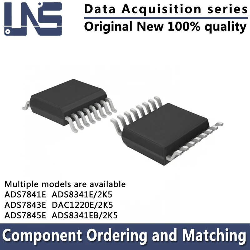 

1PCS ADS7841E ADS7843E ADS7845E ADS8341E/2K5 DAC1220E/2K5 ADS8341EB/2K5 SSOP-16 Data Acquisition