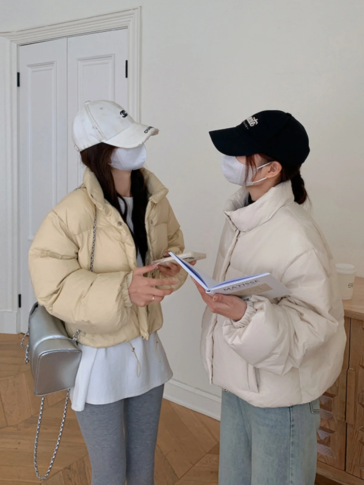 

Корейская женская легкая теплая ветрозащитная куртка-бомбер с воротником-стойкой из хлопка, осенне-зимняя новинка