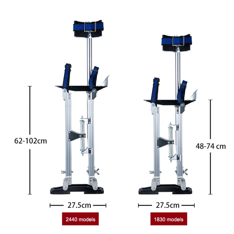 Aluminum alloy stilt ascender Household mobile ladder interior decoration tripod Heightening machine shoes