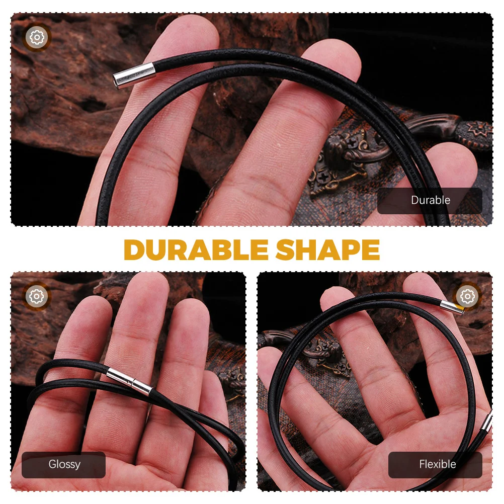 

Necklace Cord Black Diy Pendant Lanyard For Jewelry Making Craft Bracelet Accessory Rope Jewelry Diy Replacement Cord Chain