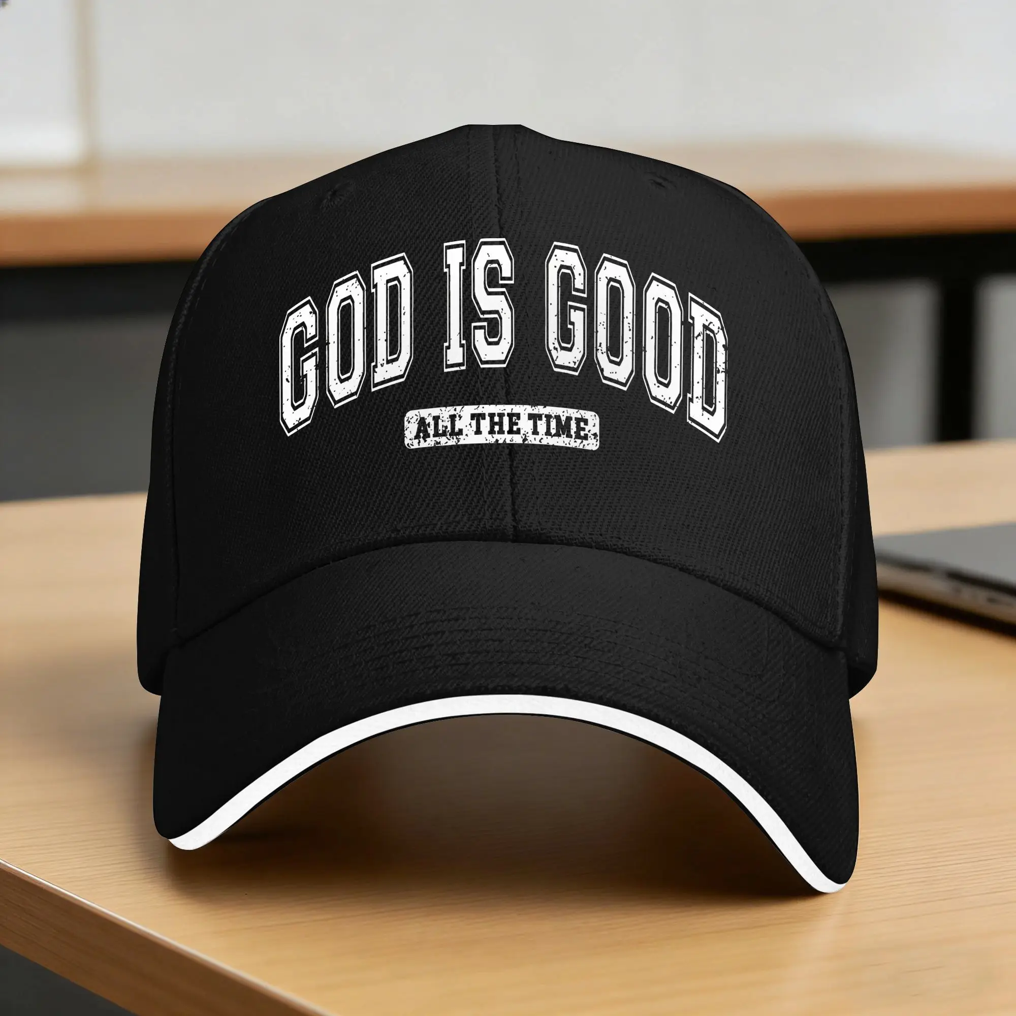 God Is Good All The Time Faith Based Jesus Christian Casual Baseball Cap  Trucker Hat Summer Sun Visor Couple Women Snapback Cap