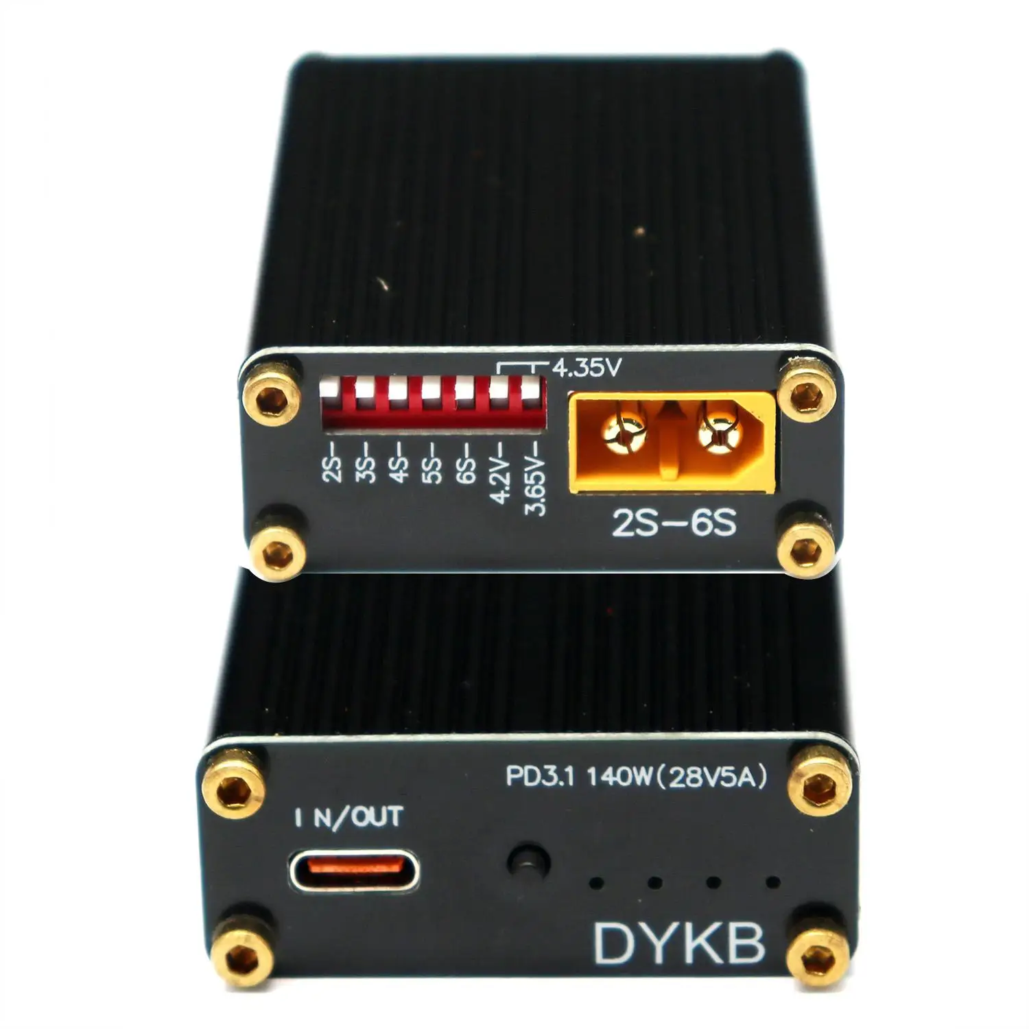 140w PD3.1 Bidirectional PD Fast Charging 2S 3S 4S 5S 6S Li-ion Lifepo4 Battery BMS Charger Discharger XT60 RC Models CAR Drone