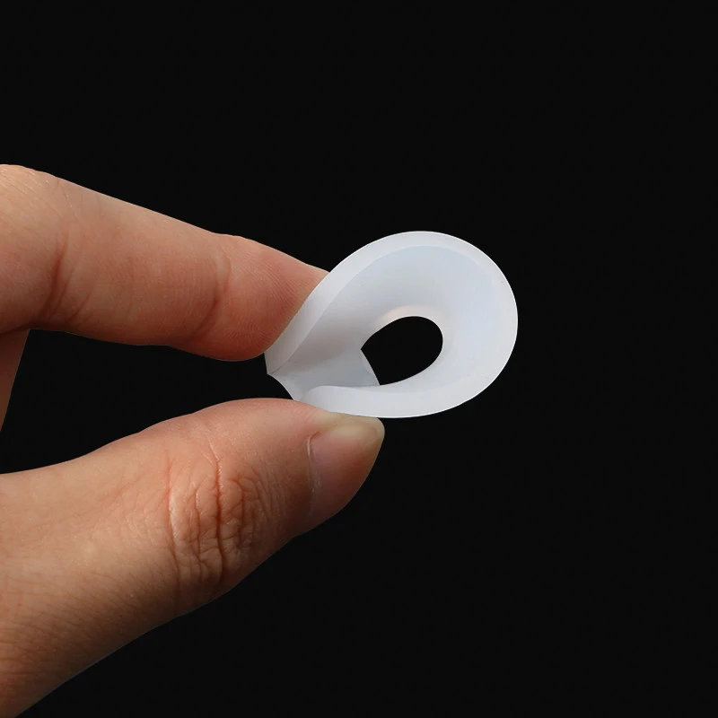 50pcs Flat Gasket White Silicone Rubber Flat Washer Flange Silicone Sealing O-ring Gasket 2/2.5/3/3.5/4/5/6/8/10/12/14/16/18mm