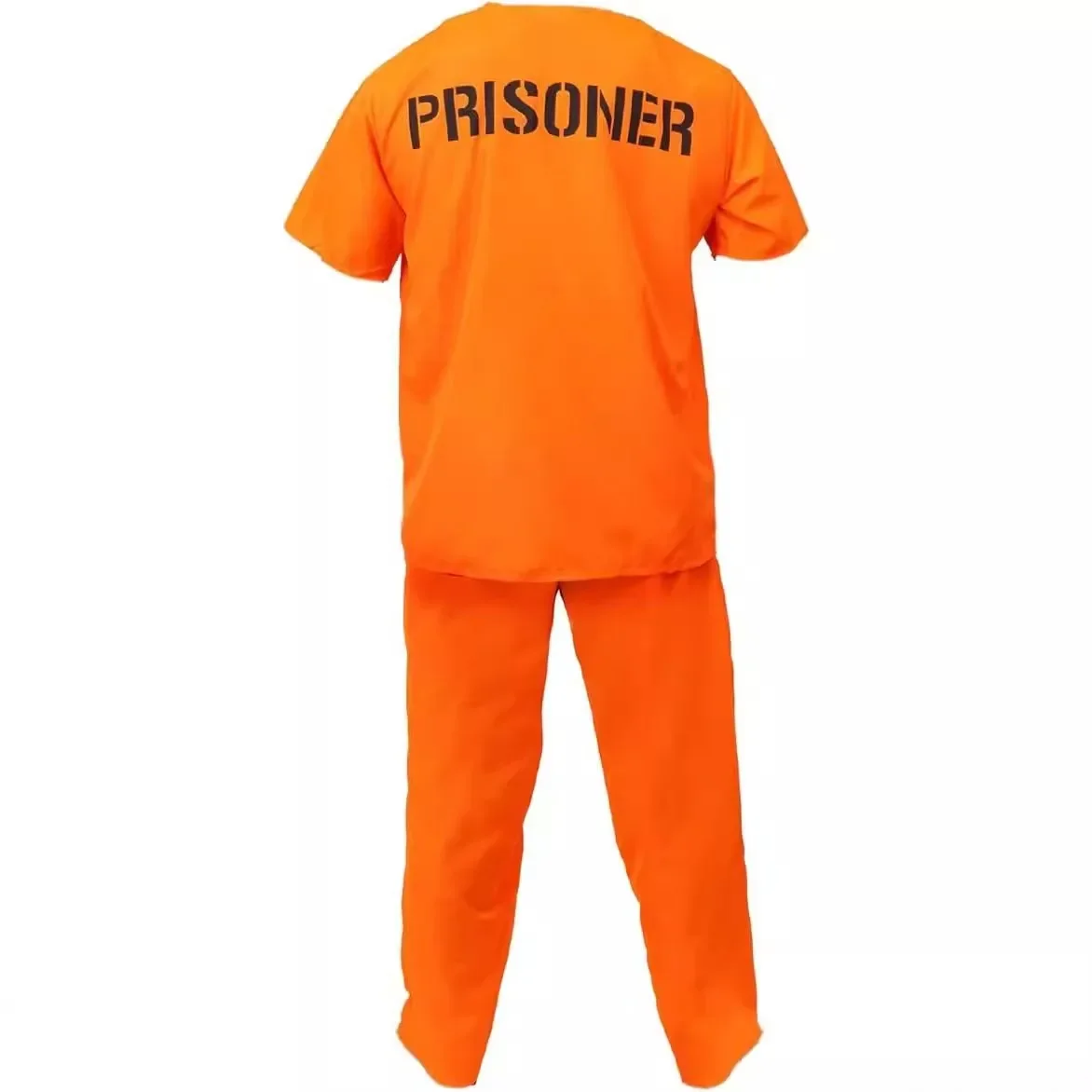 مزيج السجن البرتقالي للرجال البالغين، زي الهالوين، إكسسوارات أزياء أكمام سلفي، أزياء تنكرية IX