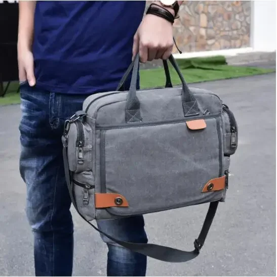 

Brand Men Crossbody Bags Male Canvas Shoulder Bags Boy Messenger Bags Man Handbags for Travel Casual Large Satchel Grey bolso 가방