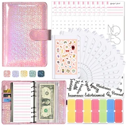 A6 Money Budget Planner Binder With Zipper Envelopes Cash Envelopes For Budgeting Money Organizer For Cash Budget Binde