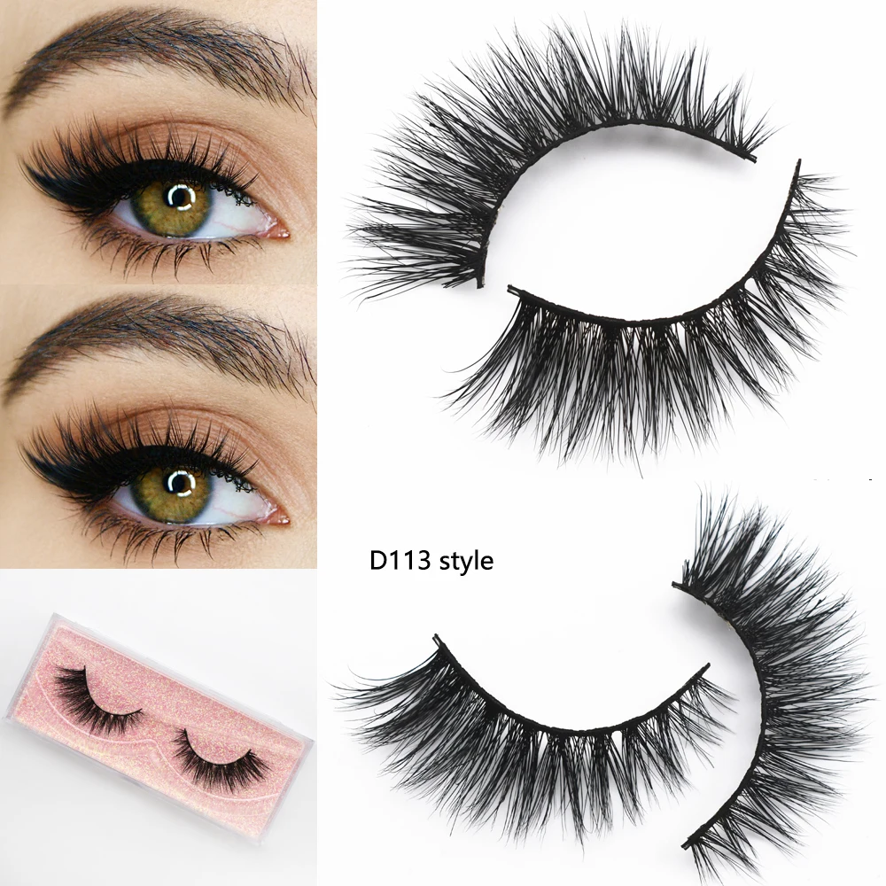 Flare Soft Mink Eyelashes Full Strip Lashes Natural Long Crisscross Mink Lashes Mink False Eyelashes Upper Lashes Beauty Makeup