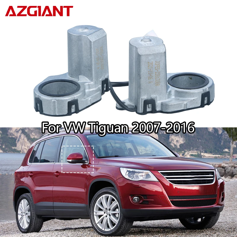 AZGIANT Left Right Side Rearview Door Mirrors Folding Motor Actuator For 2007-2016 VW Tiguan Power Repair Kit Auto Replace