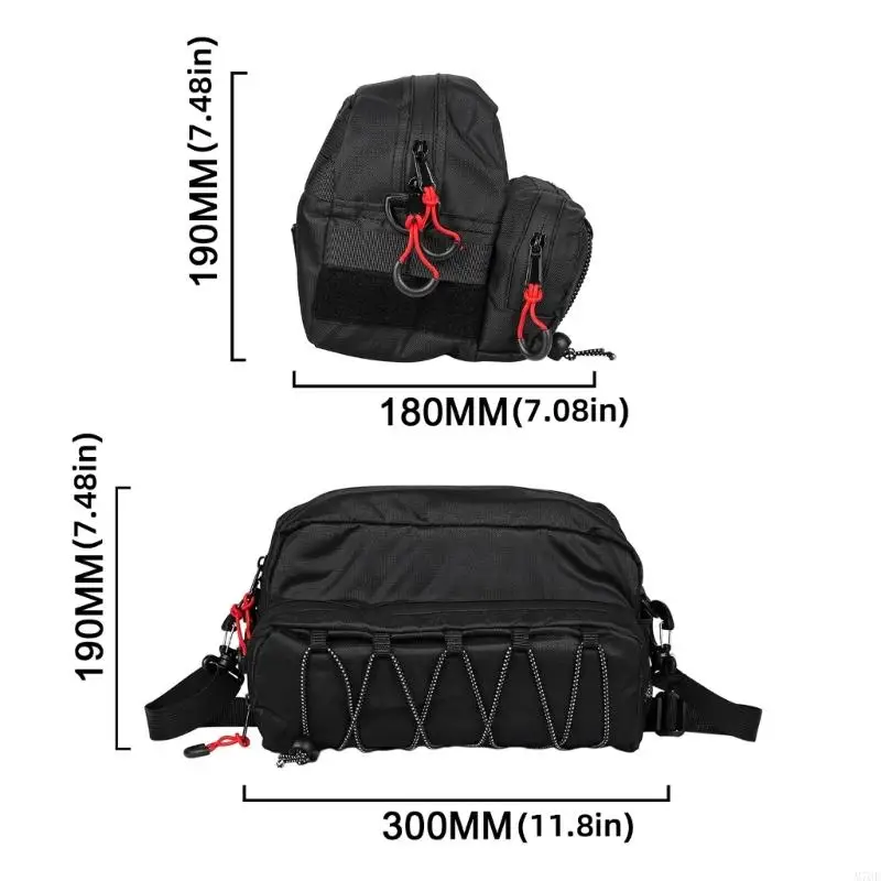 M76E Motorrad-Lenkertasche mit zwei Fächern für Arbeit und Besorgungen – Detail 6