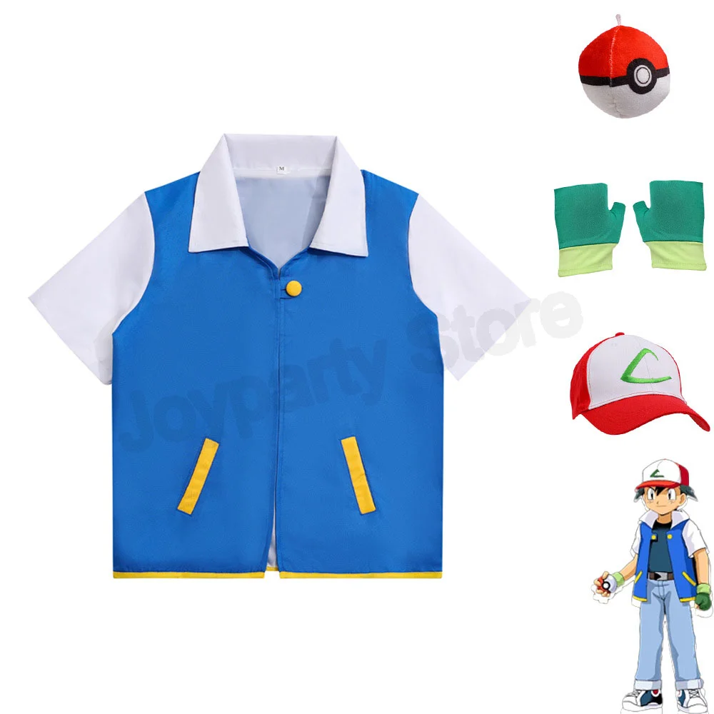 الكبار الرماد كيتشوم زي لجميع القديسين الرجال أنيمي المدرب تأثيري النساء Disfraz حفلة سترة زرقاء قبعة وقفازات مجموعات كاملة #1