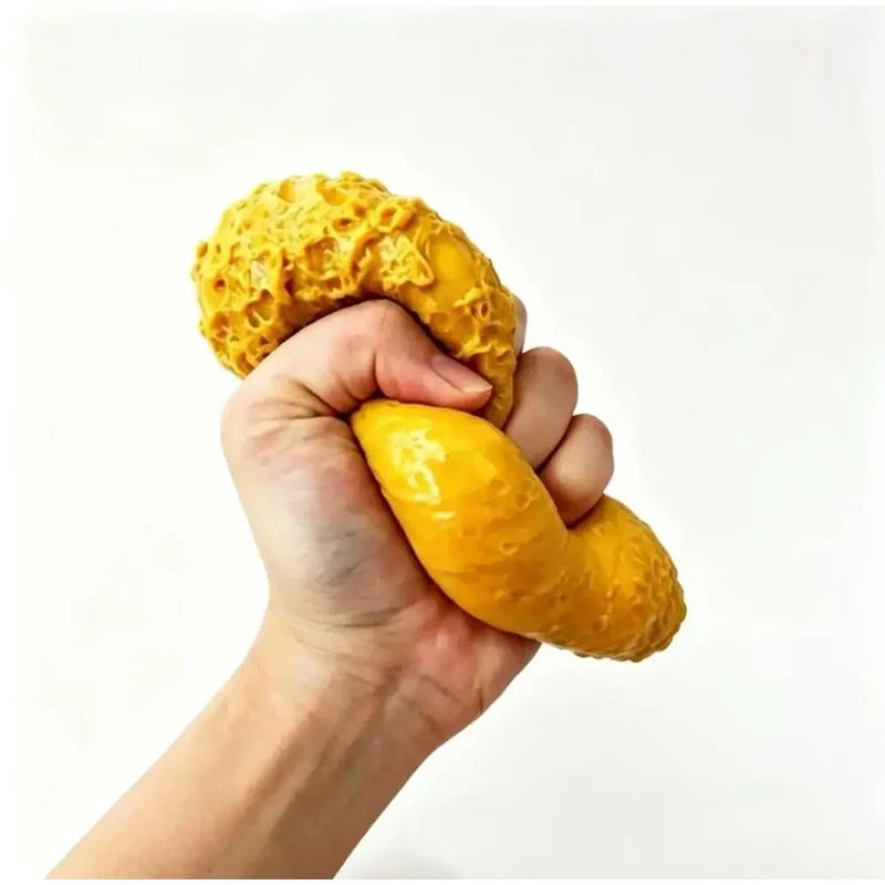 Realistic Fried Chicken Drumstick Squishy Jumbo Slow Rebound Stress Ball Soft Food Sensory Fidget Toy for Office Desk Decor Gift