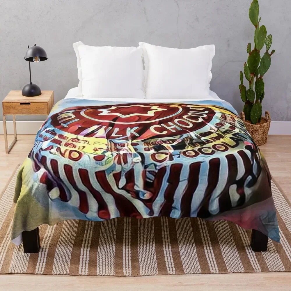 

Tea Cake contemporary Modern Artwork Throw Blanket Moving Beautifuls Soft Plaid blankets ands Blankets