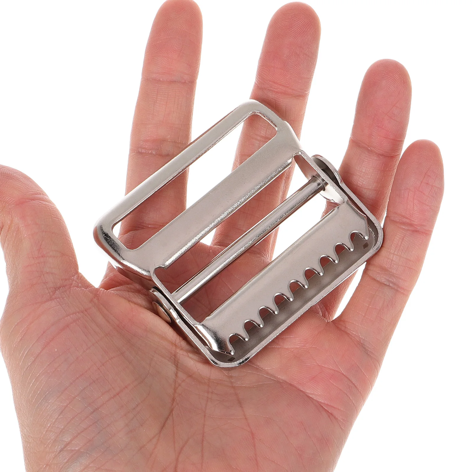 5pcs Metal Buckle For Belts Webbing Clip Adjustable Strap Fastener Replacement Slide Ladder Locking Hardware Iron Adjuster For