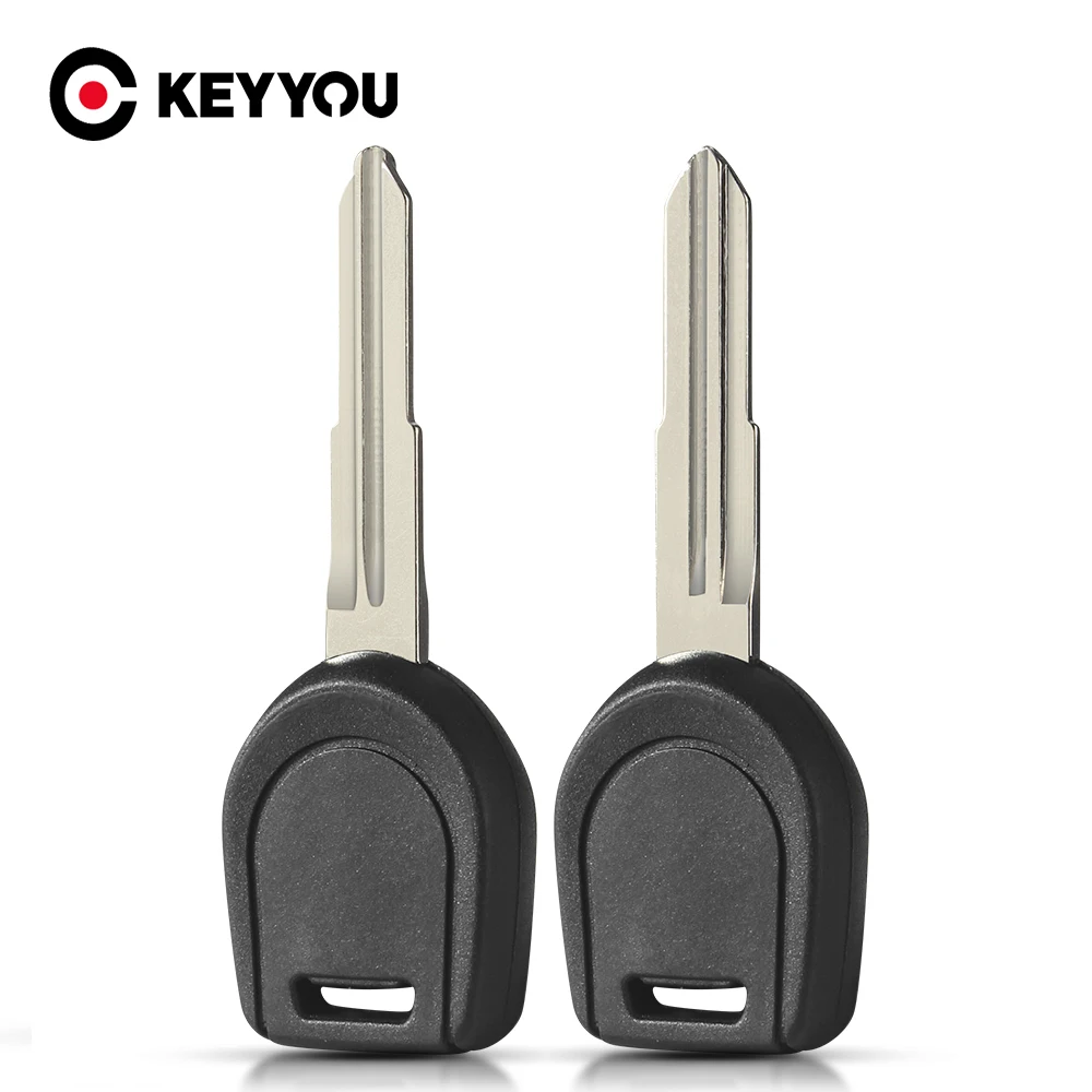 

KEYYOU 10pcs MIT11 MIT8 Transponder Key Shell for Mitsubishi Colt Outlander Mirage Pajero No Chip Left/Right Blade