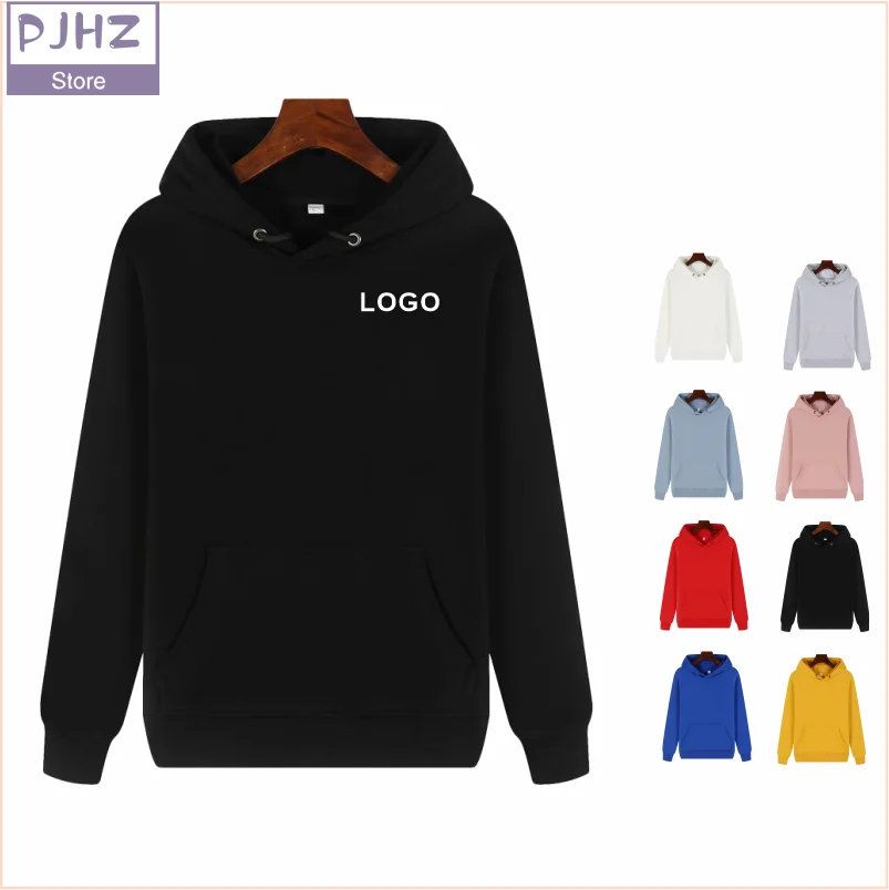 

100% Cotton Hoodie Fashion Men's Pullover Hoodies And Sweatshirts Logo Customized Print Embroidery Casual Hooded Shirt