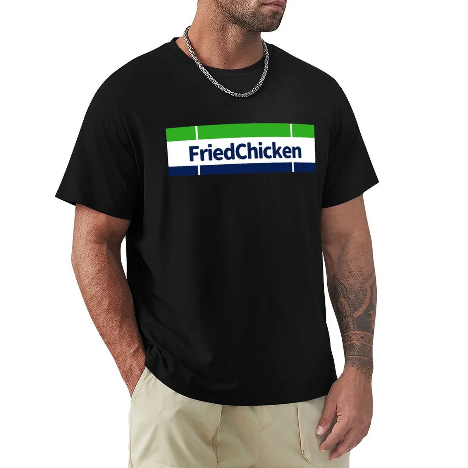 FAMILY MART STICKER VER.CHICKEN ENDERPOP T-Shirt Basic Casual Short Sleeve Cotton Shirt