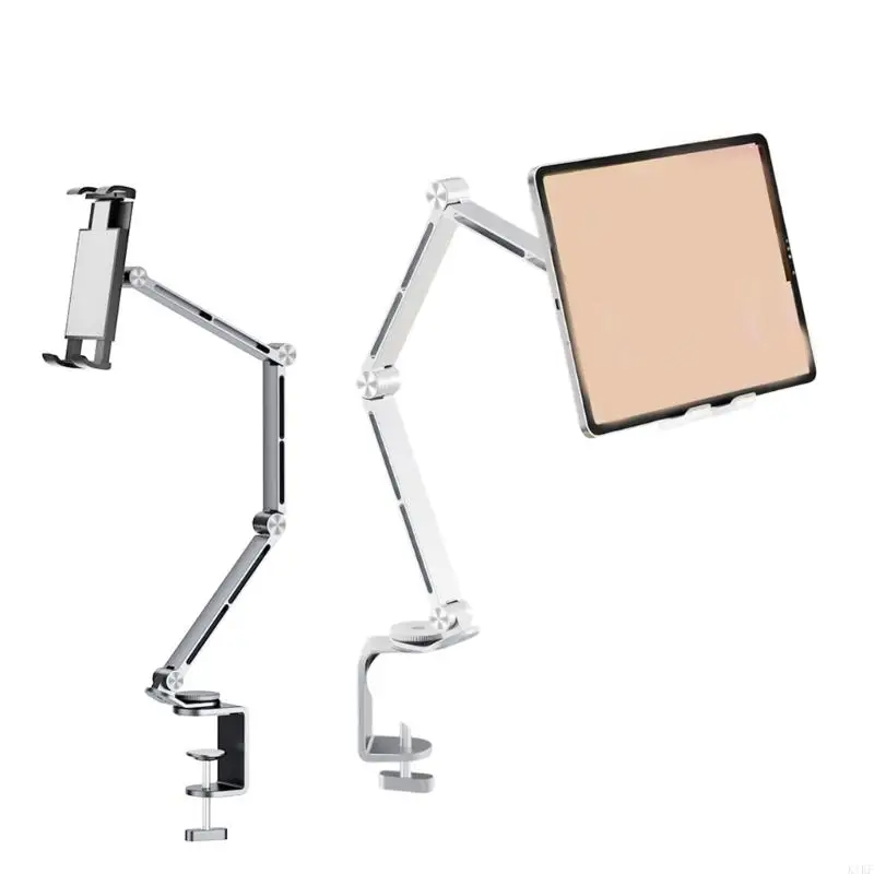 Universal Rotating Tablets Phone Holder Stand For 4 To 12.9inch Screens With Lightweight Aluminum Construction K1KF