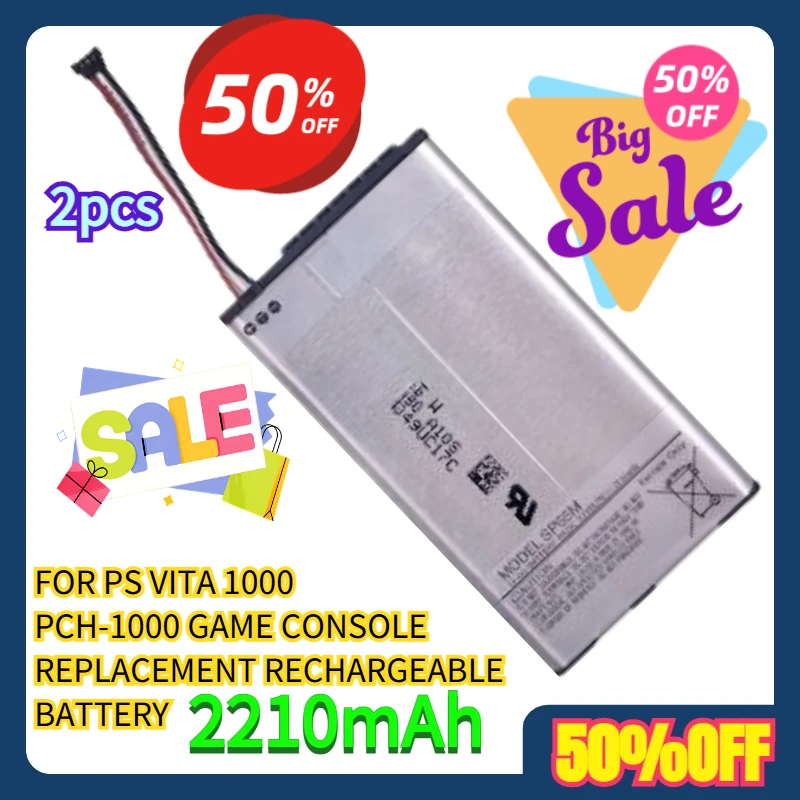 

2pcs FOR PS VITA 1000 PCH-1000 GAME CONSOLE REPLACEMENT RECHARGEABLE BATTERY 2210mAh