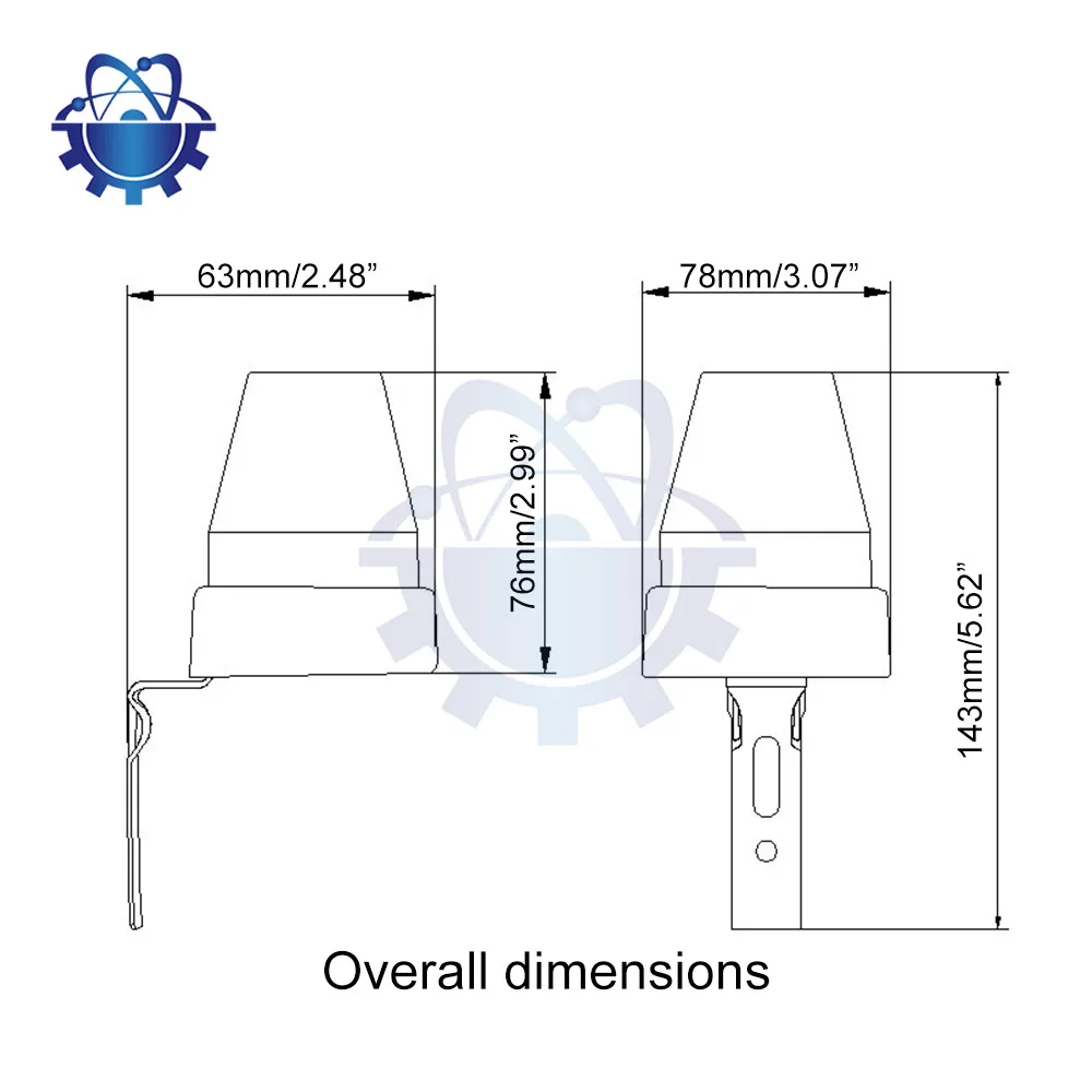 10A Outdoor Rainproof Adjustable Photosensitive AS-22 Fully Automatic Light Control Switch Street Light Controller 220V Sensor