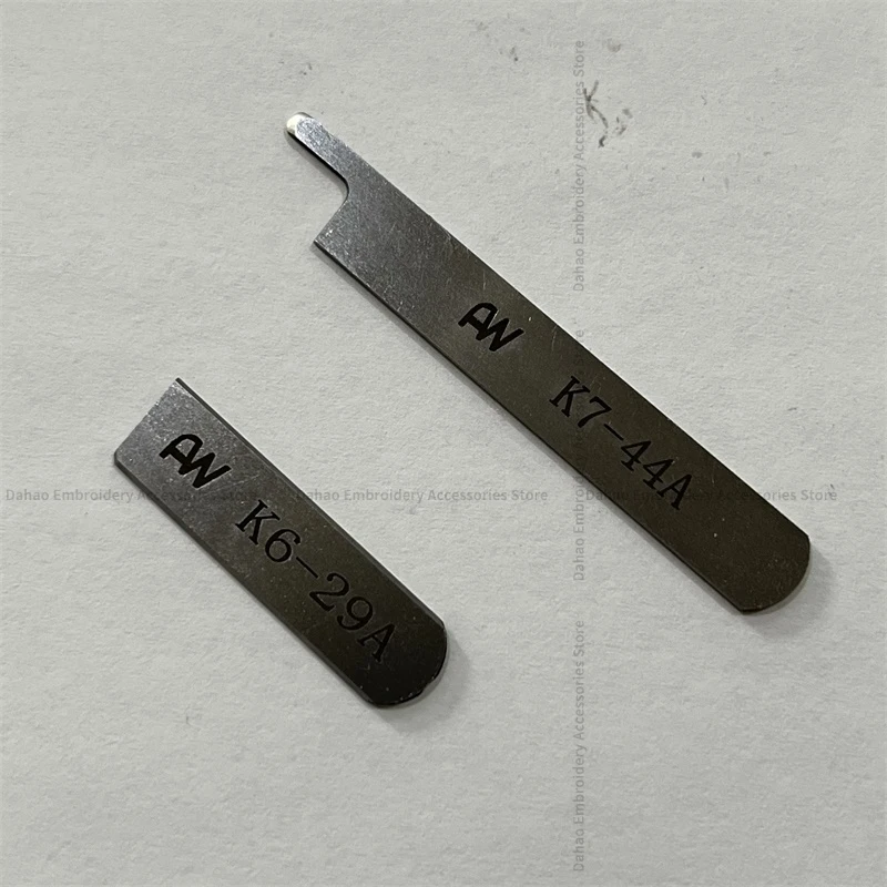 10PCS K7-44A K6-29A Top and Lower Knife Narrow Knife for Shing Ling 740 Four-Pin Six-Lane Sewing Machine Blade Seamless Machine