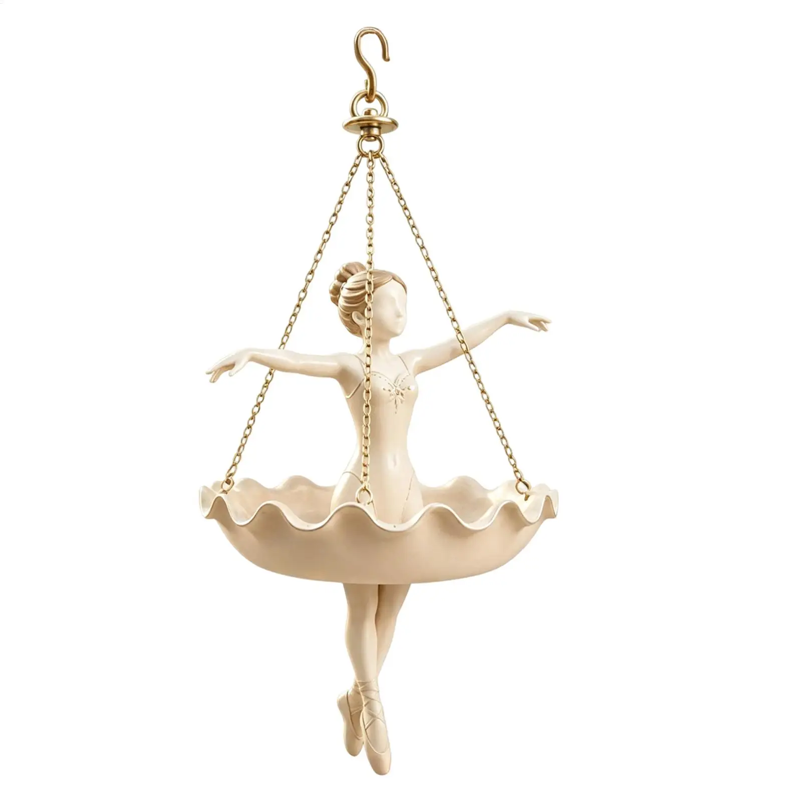 Ballet Dancers Hang Flower Pots Hand Carved Fairy Flower Pots Fun UV Blocking Suitable For Climbing Succulent Plants