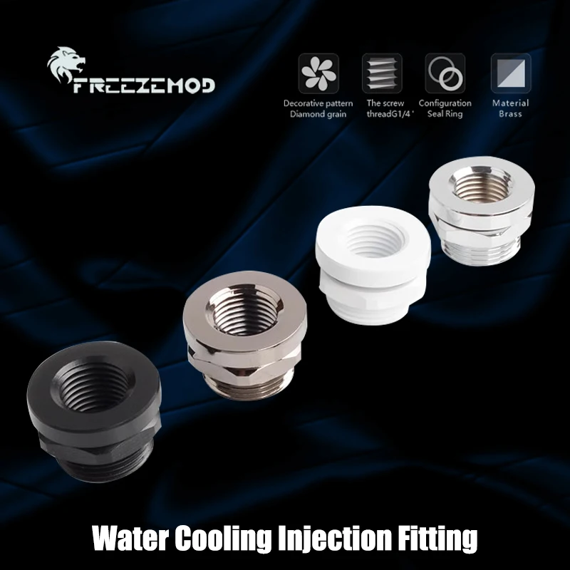 

FREEZEMOD G1/4 ''проходной фитинг, крышка заполнения, отверстия, шланг, шарнир водяного охлаждения, шестигранная гайка, отверстие 19-21 мм, 3 цвета HCBJT-V2